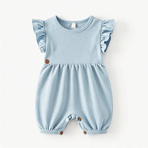 Cute Light Blue Baby Romper