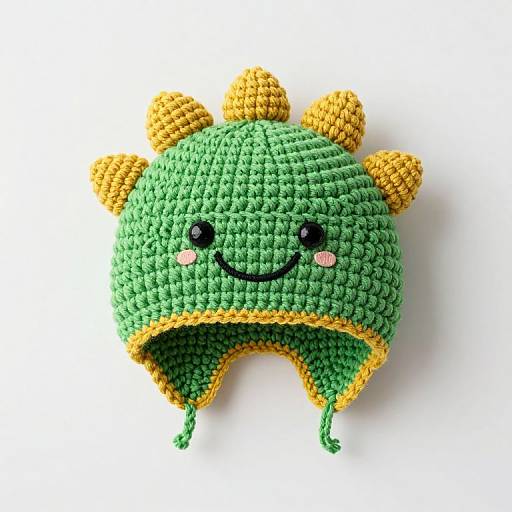 Adorable Baby Dinosaur Crochet Hat