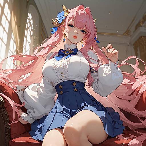 Maria Cadenzavna Eve Pink Hair Portrait