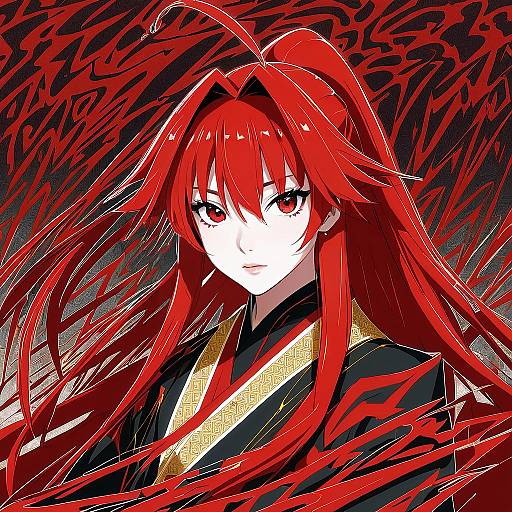 Illustration of Corticarte apa lagranges, shinkyoku soukai polyphonica in the style of Watarai keiji