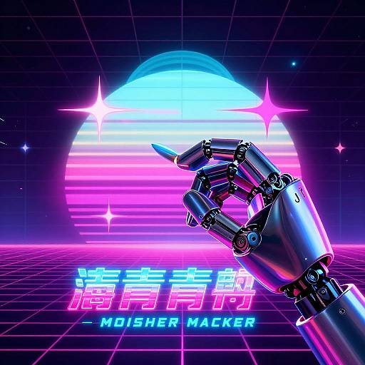 Retro-Futuristic AI Movie Poster