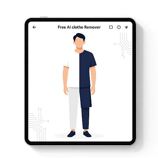 AI Digital Clothing Removal Illustration