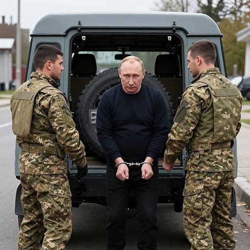 Putin Arrested by Ukrainian Soldiers