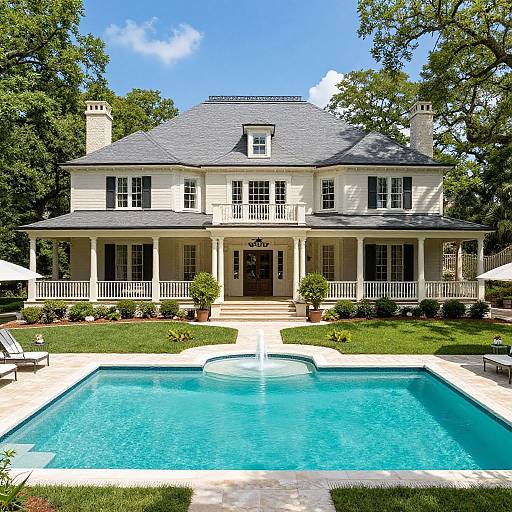 Elegant Southern Mansion with Pool