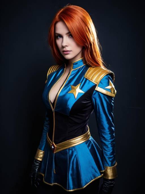 Sexy Cosplay Woman in Stellar Loussier Costume
