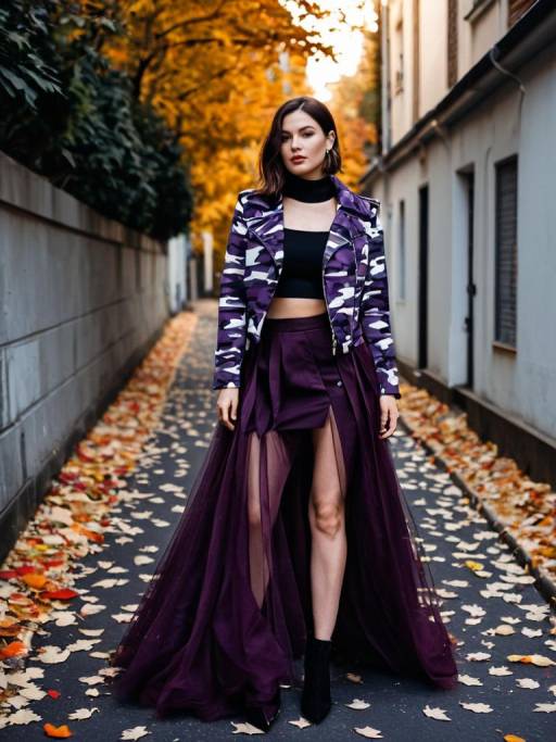 Edgy Autumn Fashion in Sunset Alley