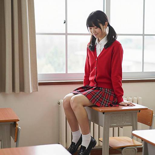 Japanese School Girl in Natural Light