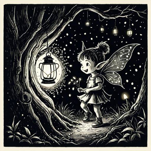 Whimsical Pixie in a Glowing Grove