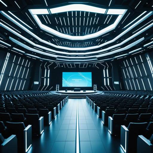Futuristic Symposium Hall for Digital Transformation