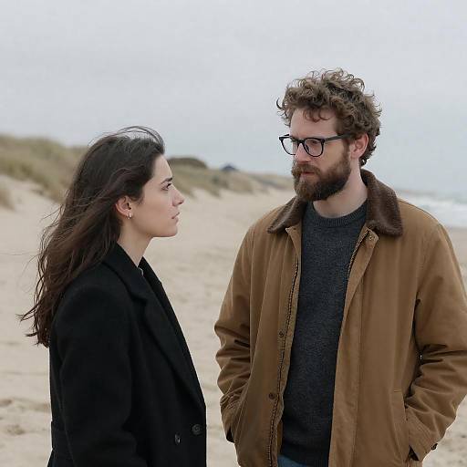 Melancholic Beach Encounter