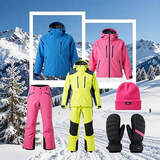 Icy Alpine Winter Fashion Moodboard