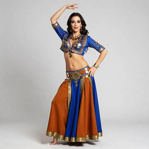 Saffron Lapis Tribal Belly Ensemble