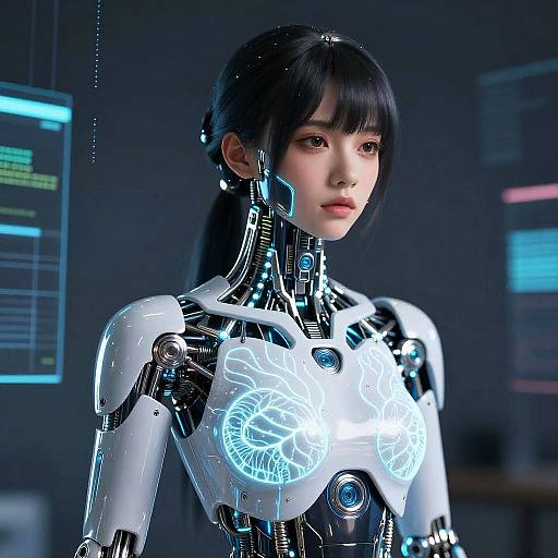 Futuristic AI Cosplay Character Design