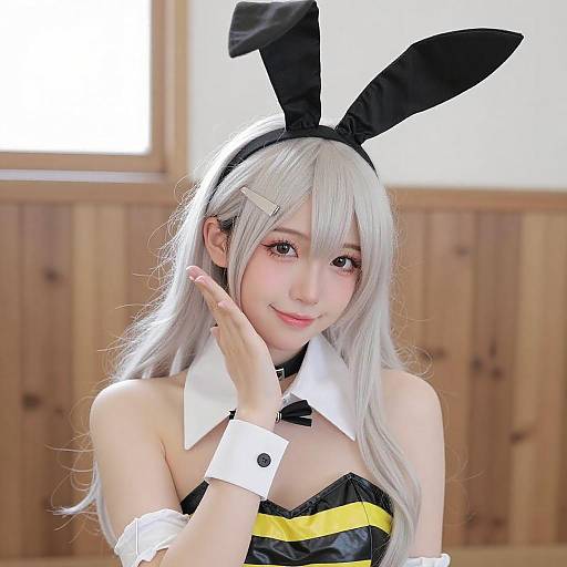 Blonde Cosplay Bunny Girl Portrait