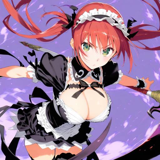 Illustration of Airi (the infernal temptress), queen's blade in the style of Minakata sunao