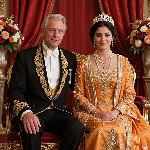 Elegant Couple in Luxurious Setting