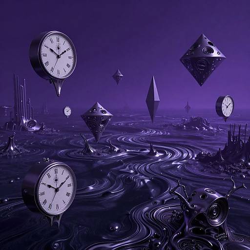 Surreal Sci-Fi Geometric Dreamscape