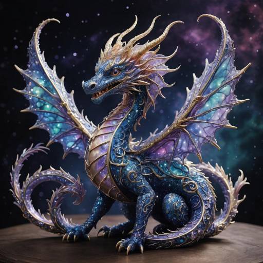 Whimsical Stardust Dragon Masterpiece Whimsical Stardust Dragon Masterpiece