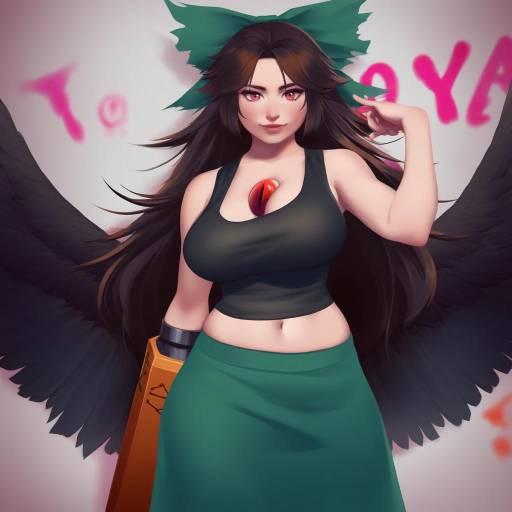 Reiuji Utsuho Character Digital Art