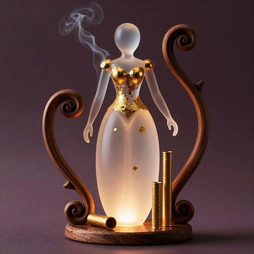 Art Nouveau Venetian Glass Marionette