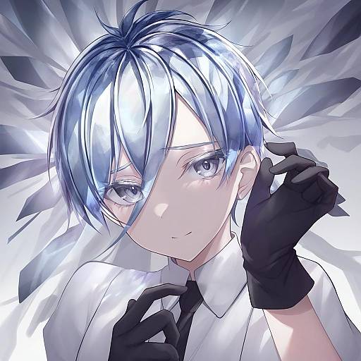 Illustration of Antarcticite, houseki no kuni in the style of Xe (execut3r)