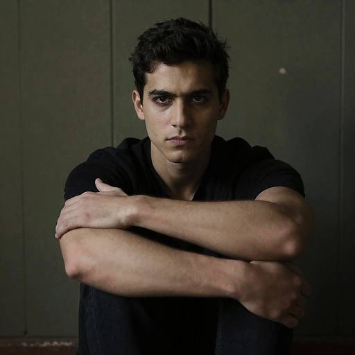 Intense Portrait of a Young Man