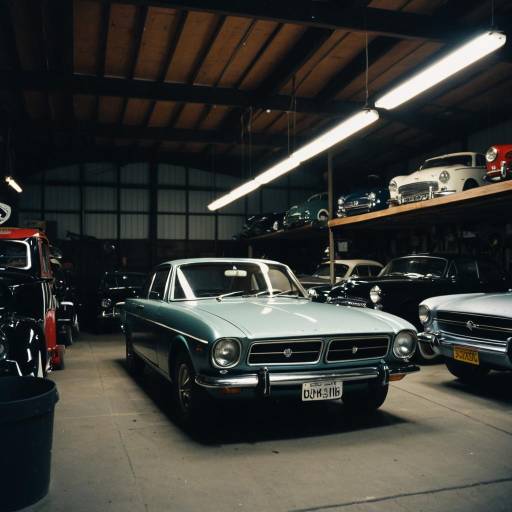 Cinematic Vintage Car Enthusiast Scene