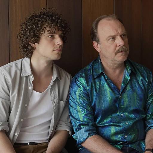 Two Men in Close Conversation