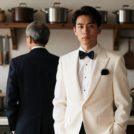 Intense Portrait in Rustic Kitchen