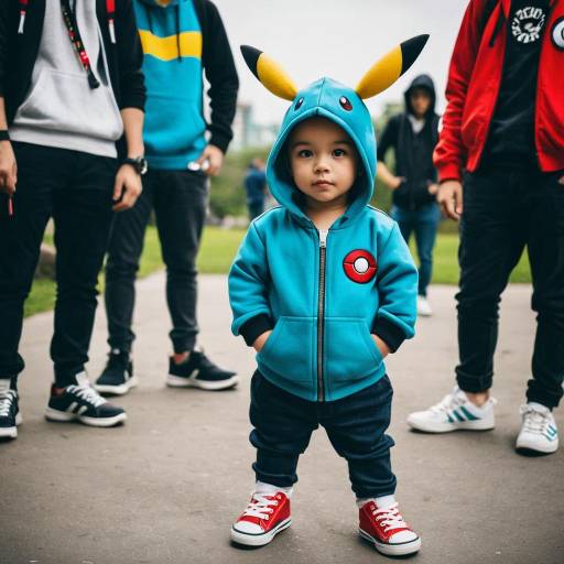 Toddler in Pikachu Hoodie Costume