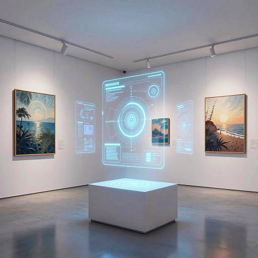 Futuristic Digital Art Gallery