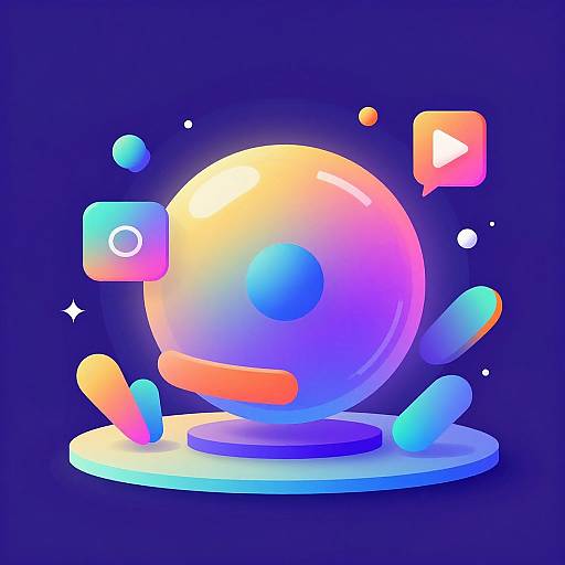 Futuristic Neon AI Clip Art Generator