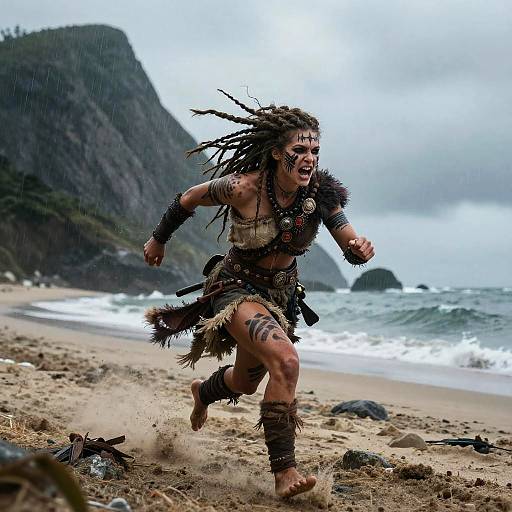 Epic Warrior Scene Inspired by Hellblade