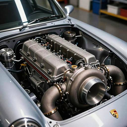 Porsche 963 Turbo Engine Bay Close-Up