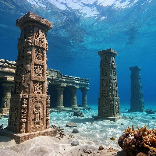 Realistic Atlantis Lost City Underwater