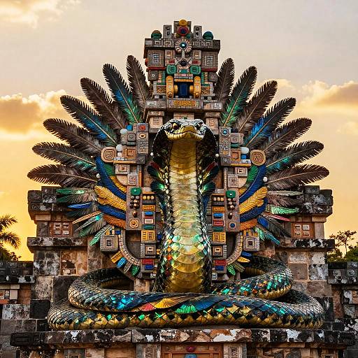 Majestic Feathered Serpent Temple