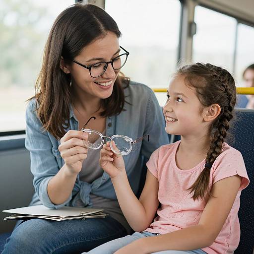 Joyful Moment: Woman Gifts Mended Glasses