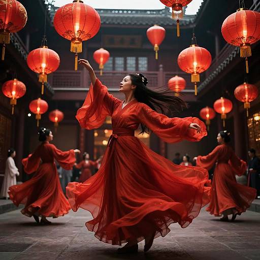Celestial Dance at the Lantern Festival