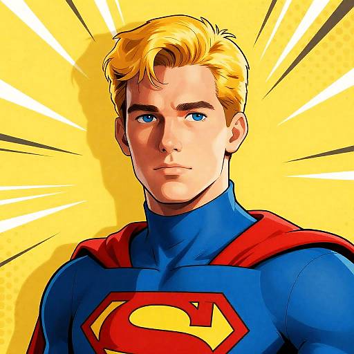 Pop Art Superhero Portrait