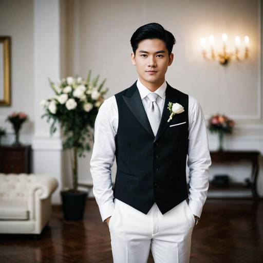 Man in Formal Wedding Attire