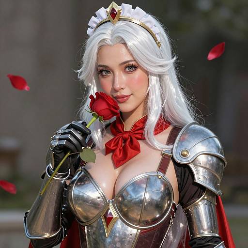 Photorealistic Portrait of Armored Woman