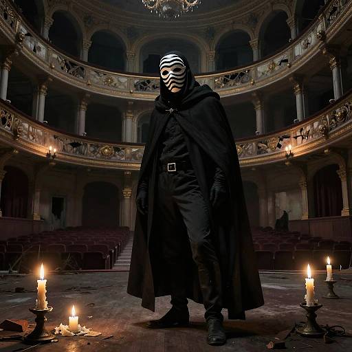 Gothic Phantom in Abandoned Opera