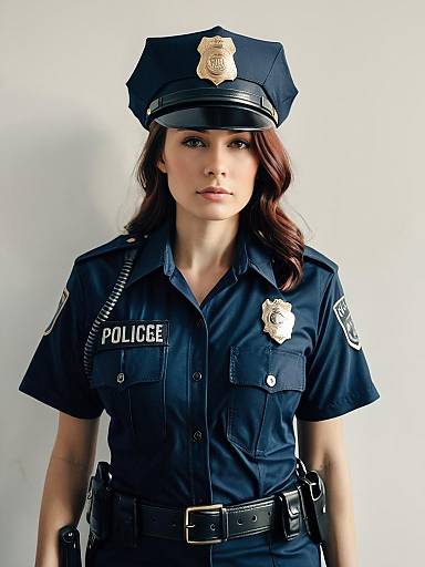 Cinematic Police Cosplay Editorial Portrait