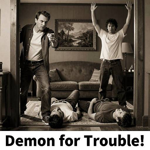 Intense Sepia Scene in Living Room