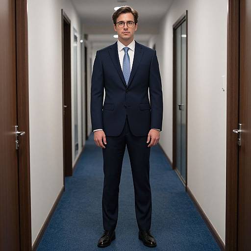 Man in Office Suit Costume
