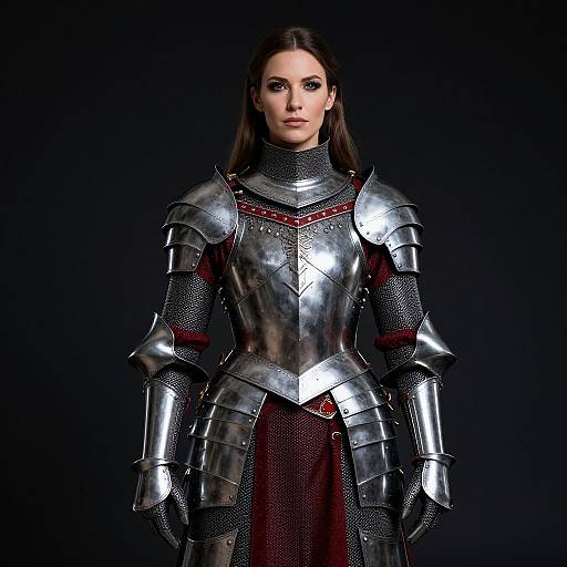 Regal Woman in Excalibur Armor