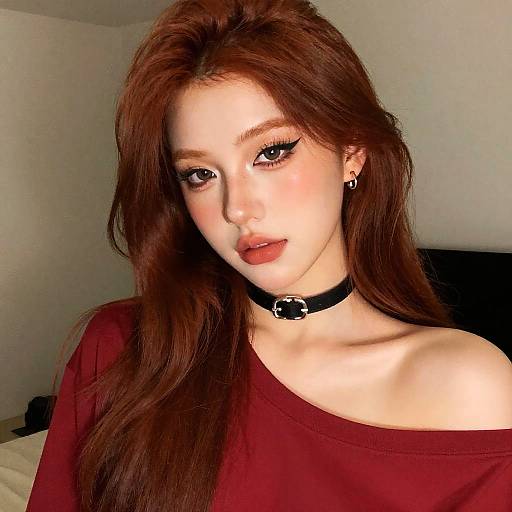 Cozy Portrait of a Redhead Girl