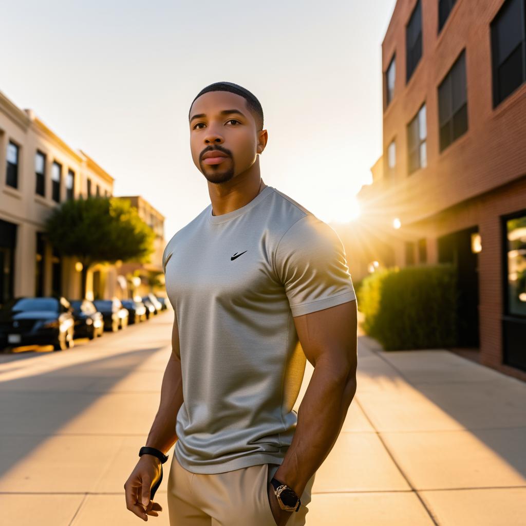 Candid Golden Hour Portrait of Michael B. Jordan