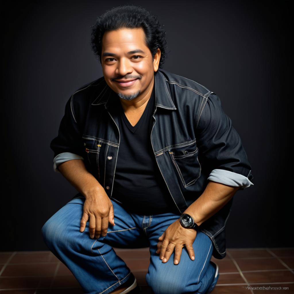 Portrait of a Smiling Hispanic Man