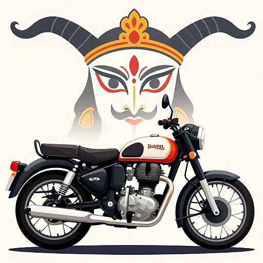 Bhoota Kola Face Vector Art